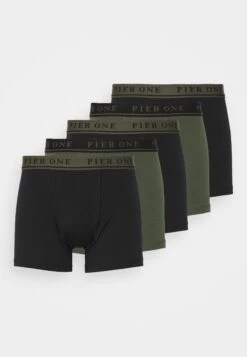 Pier One 5 Pack - Onderbroeken -Black/Khaki
