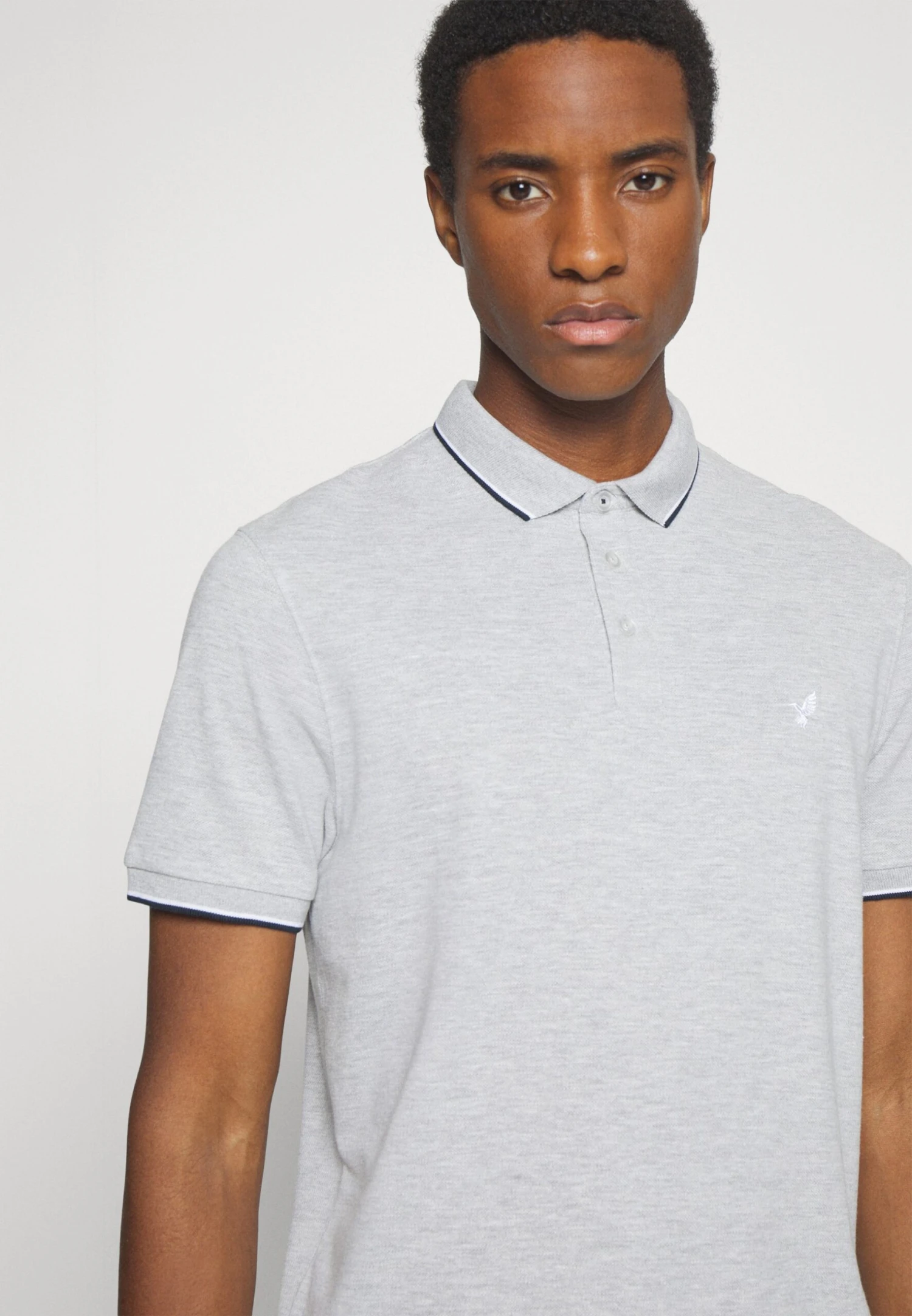 Pier One 2 Pack - Poloshirt - Light Grey/Dark Blue - Afbeelding 5