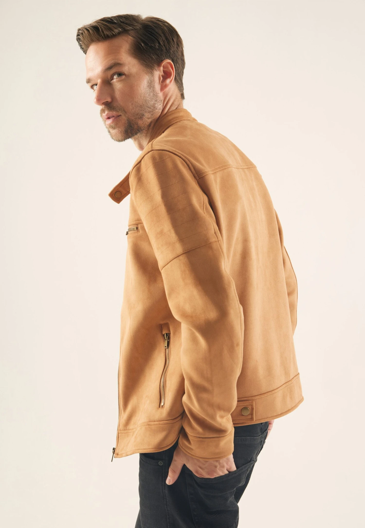 Pier One Imitatieleren Jas - Cognac - Afbeelding 3