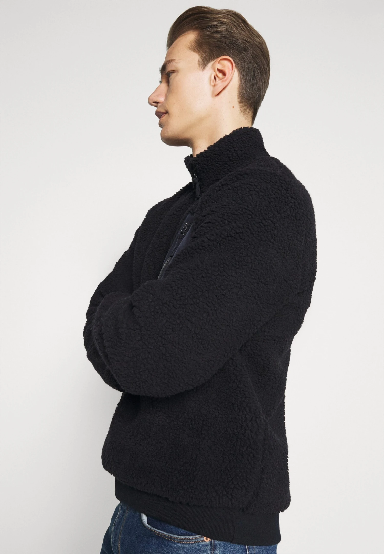 Pier One Fleece Trui - Dark Blue - Afbeelding 4