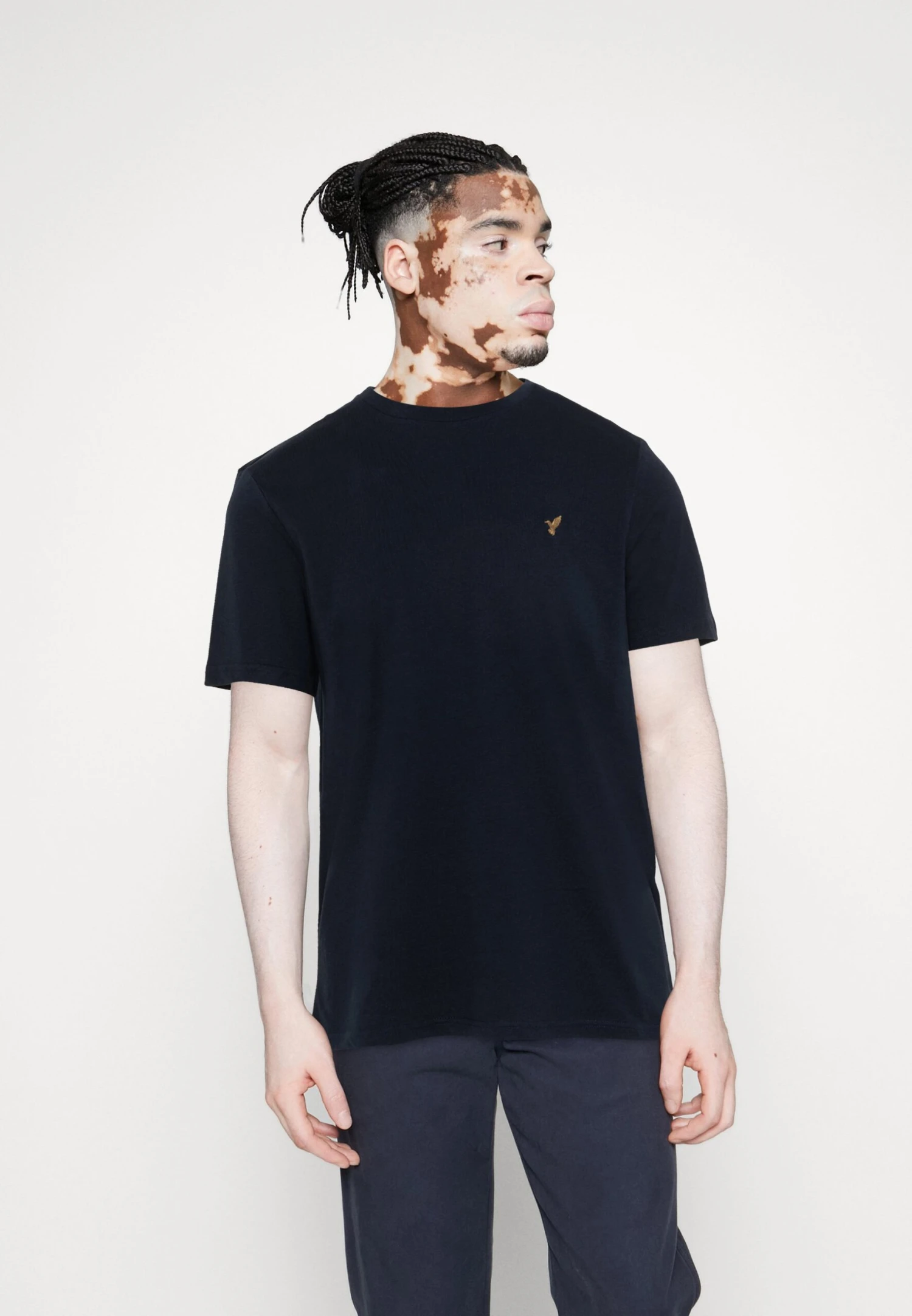 Pier One 3 Pack - T-Shirt Basic - White/Dark Blue/Blue - Afbeelding 4