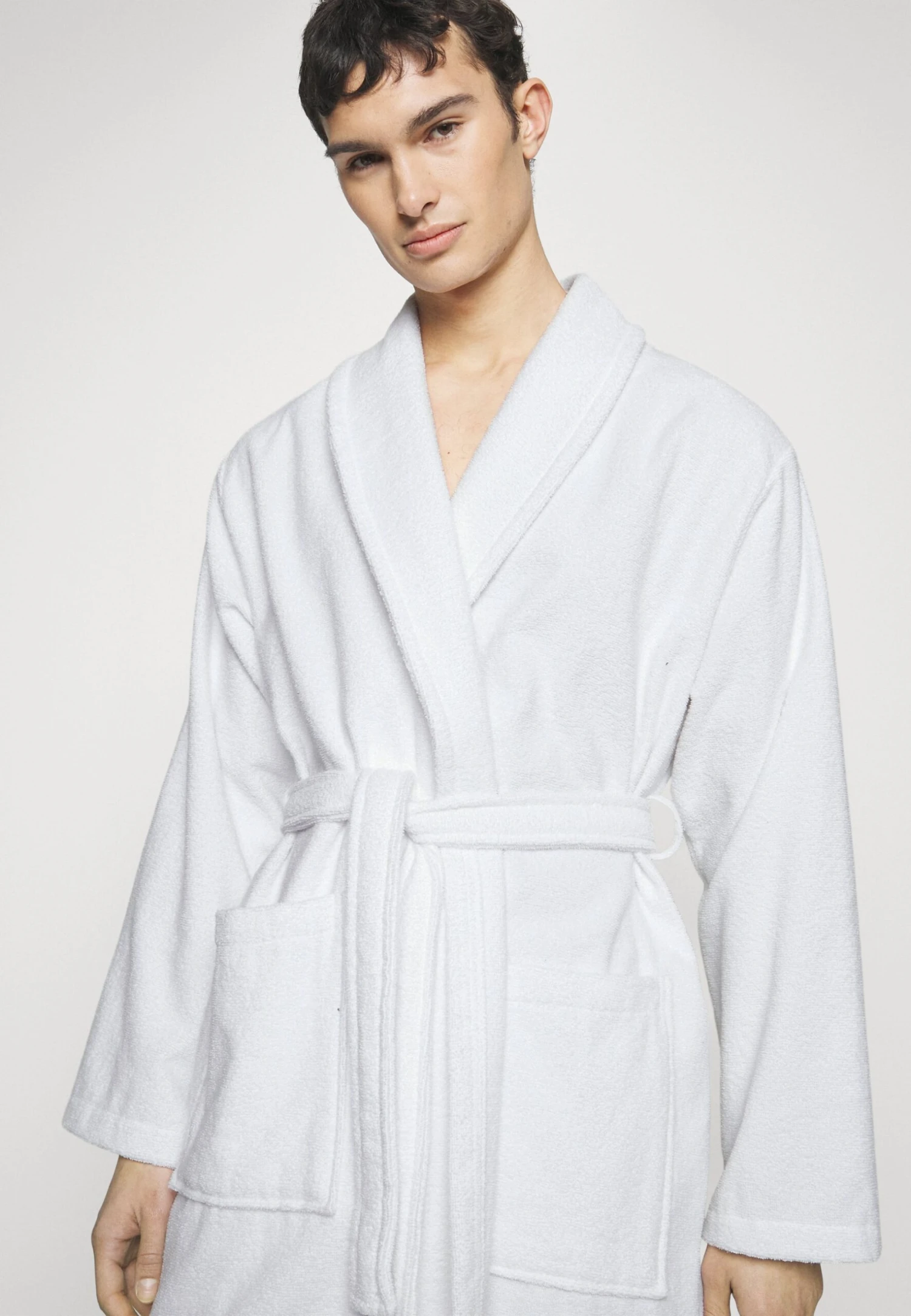Pier One Shawl Towel Bathrobe - Badjas - White - Afbeelding 4