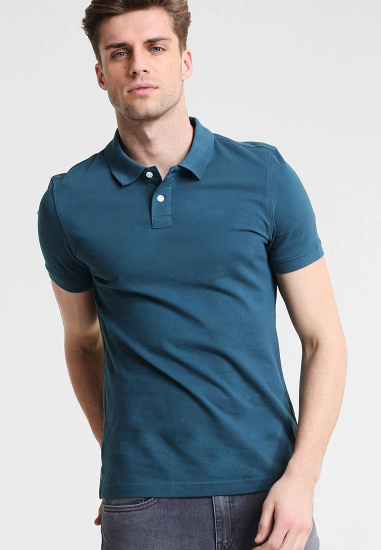 Pier One Basic - Poloshirt - Petrol