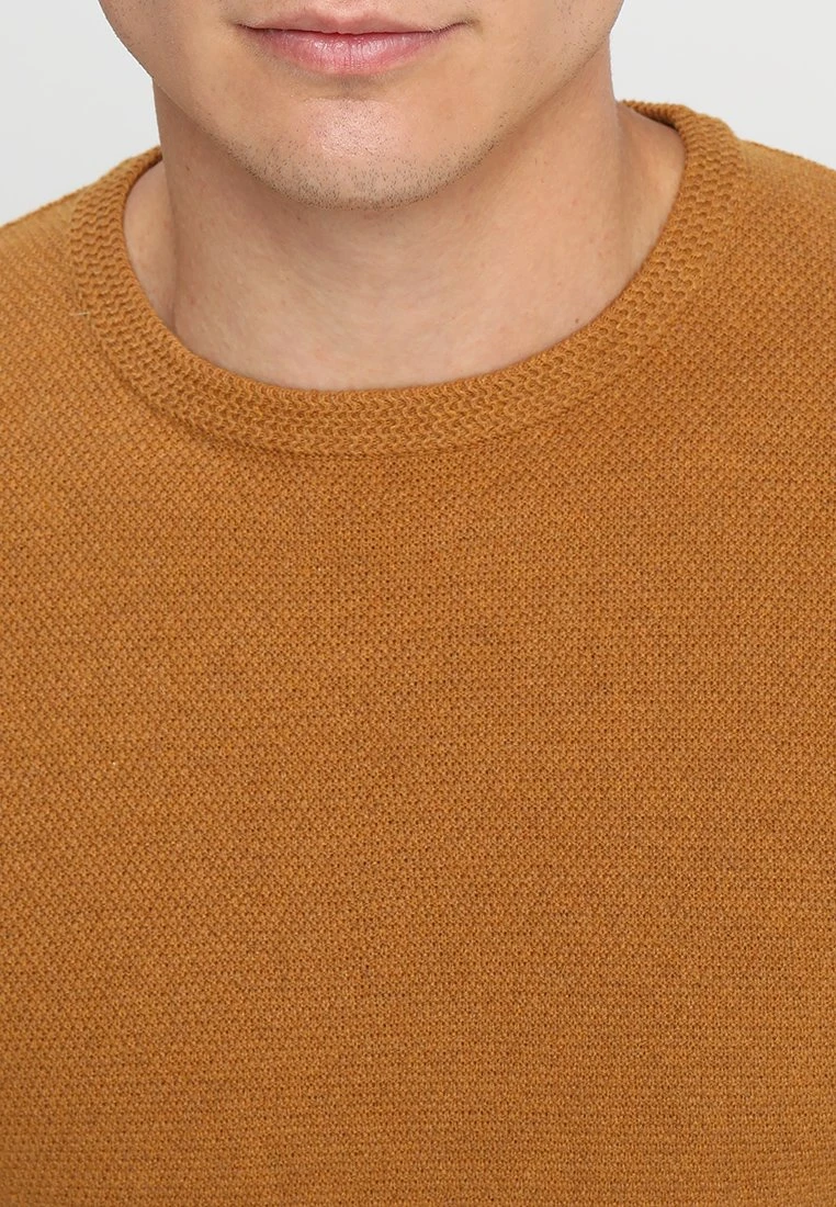 Pier One Trui - Mottled Dark Yellow - Afbeelding 4