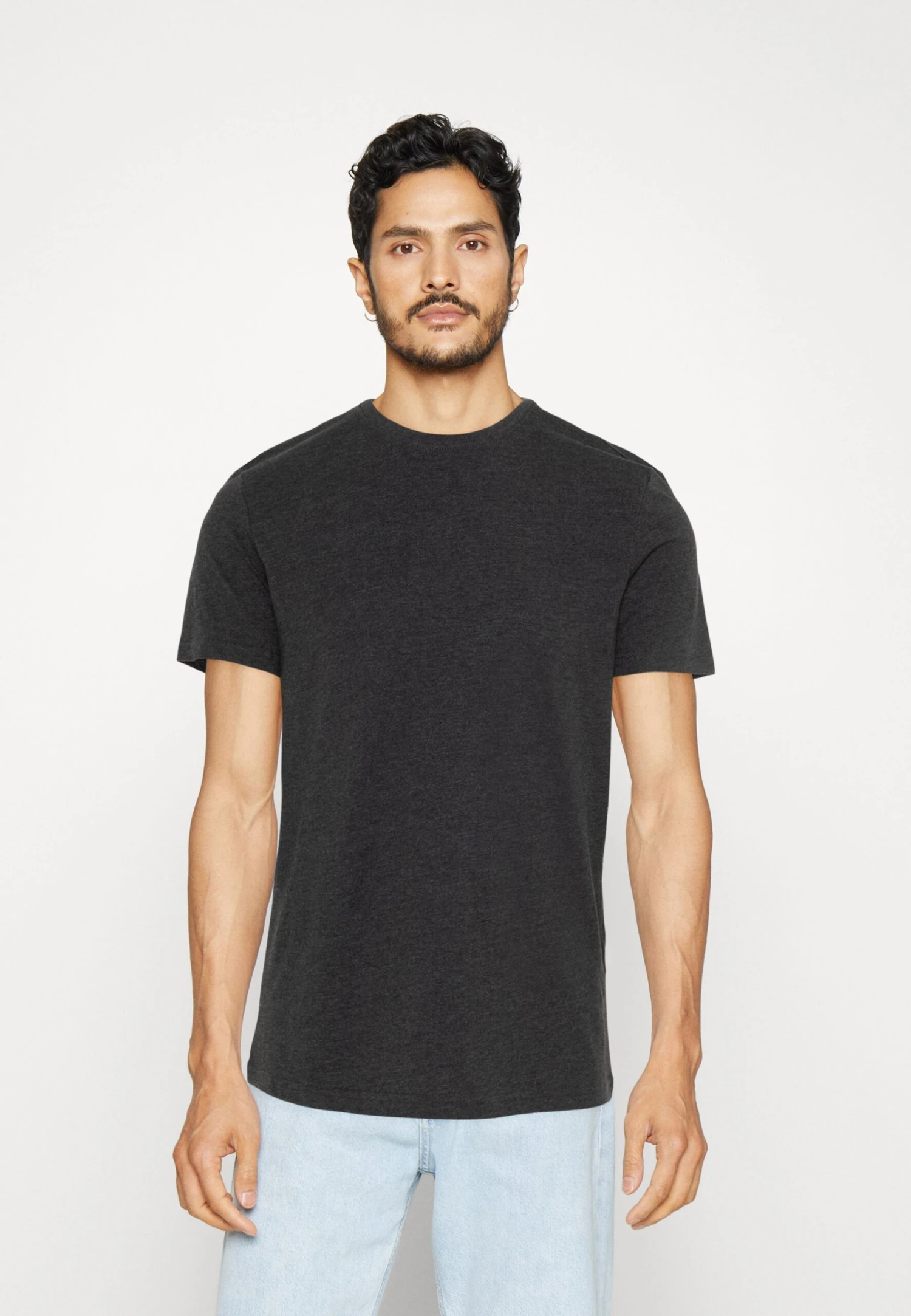 Pier One 5 Pack - T-Shirt Basic - White/Off-White/Lilac - Afbeelding 4