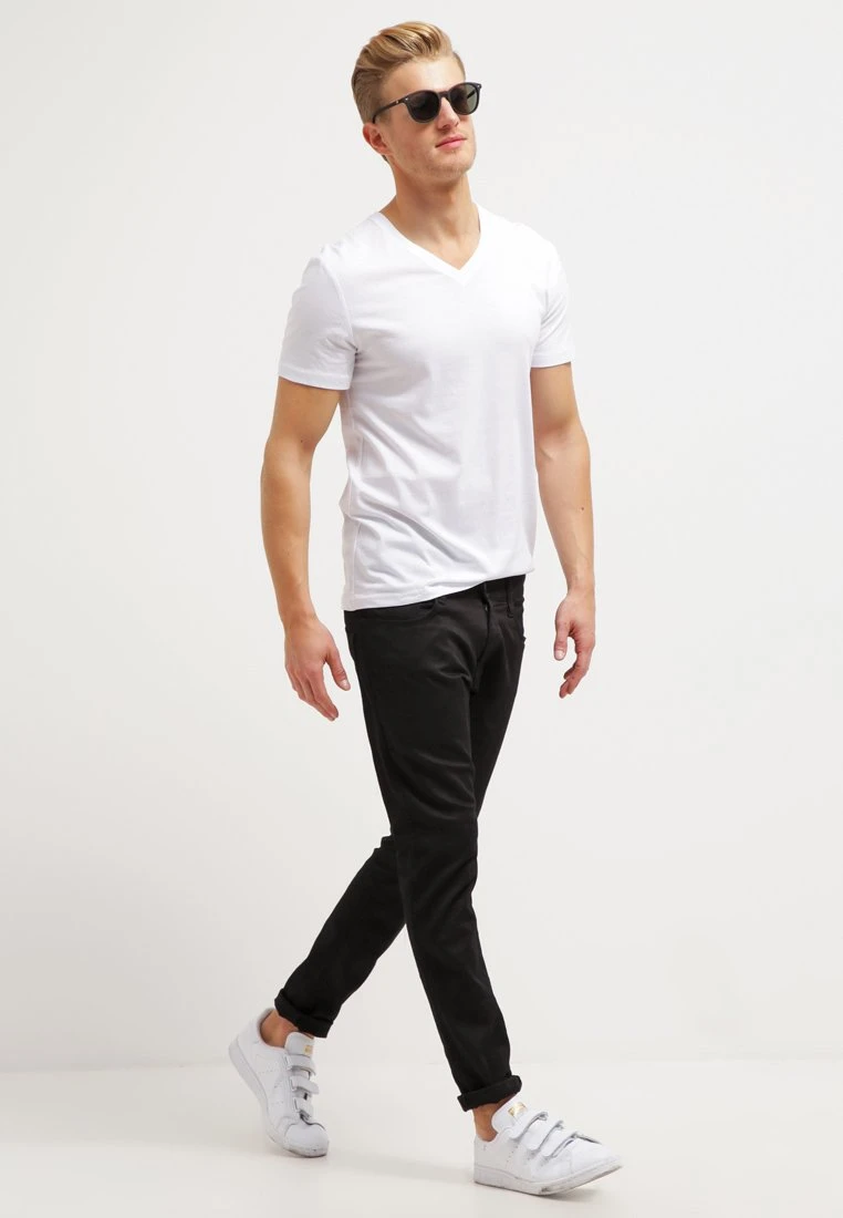 Pier One 2 Pack - T-Shirt Basic - White/Black