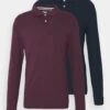 Pier One 2 Pack - Poloshirt - Bordeaux/Dark Blue