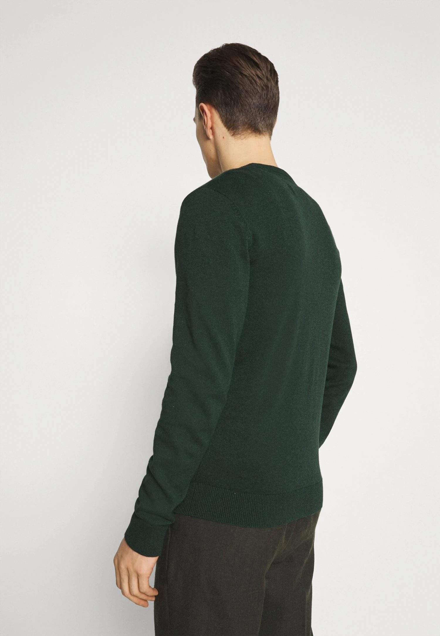 Pier One Basic Crewneck - Trui - Mottled Dark Green - Afbeelding 3