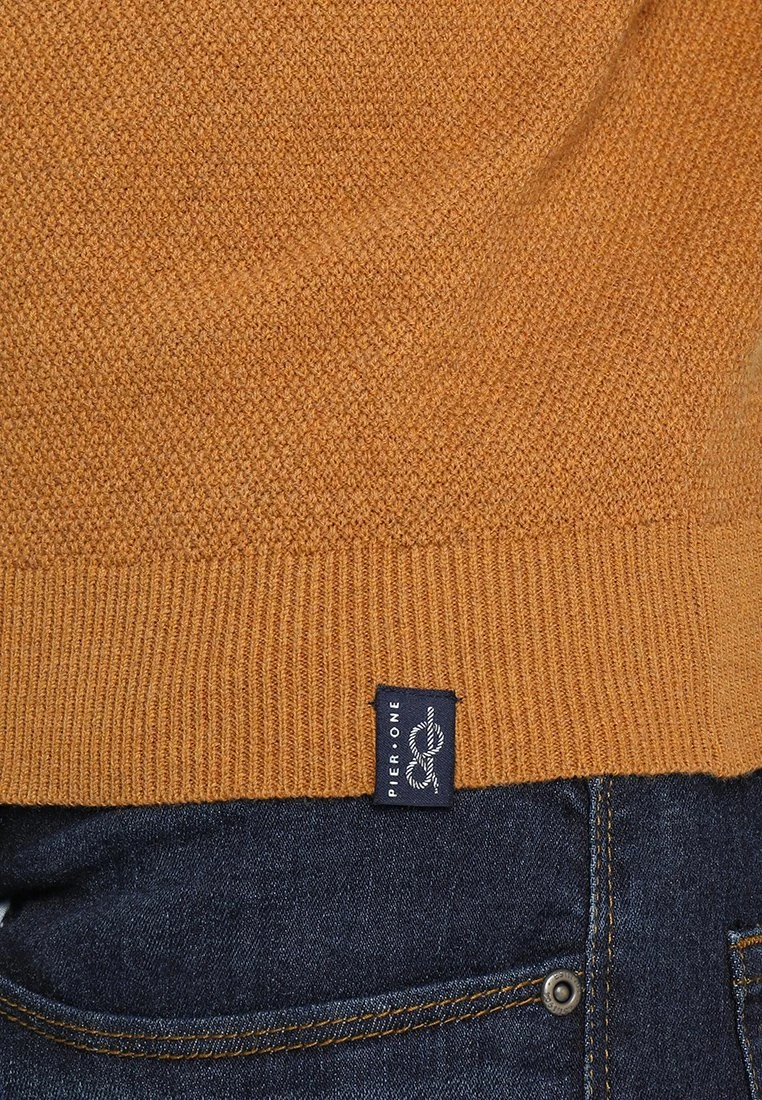 Pier One Trui - Mottled Dark Yellow - Afbeelding 6