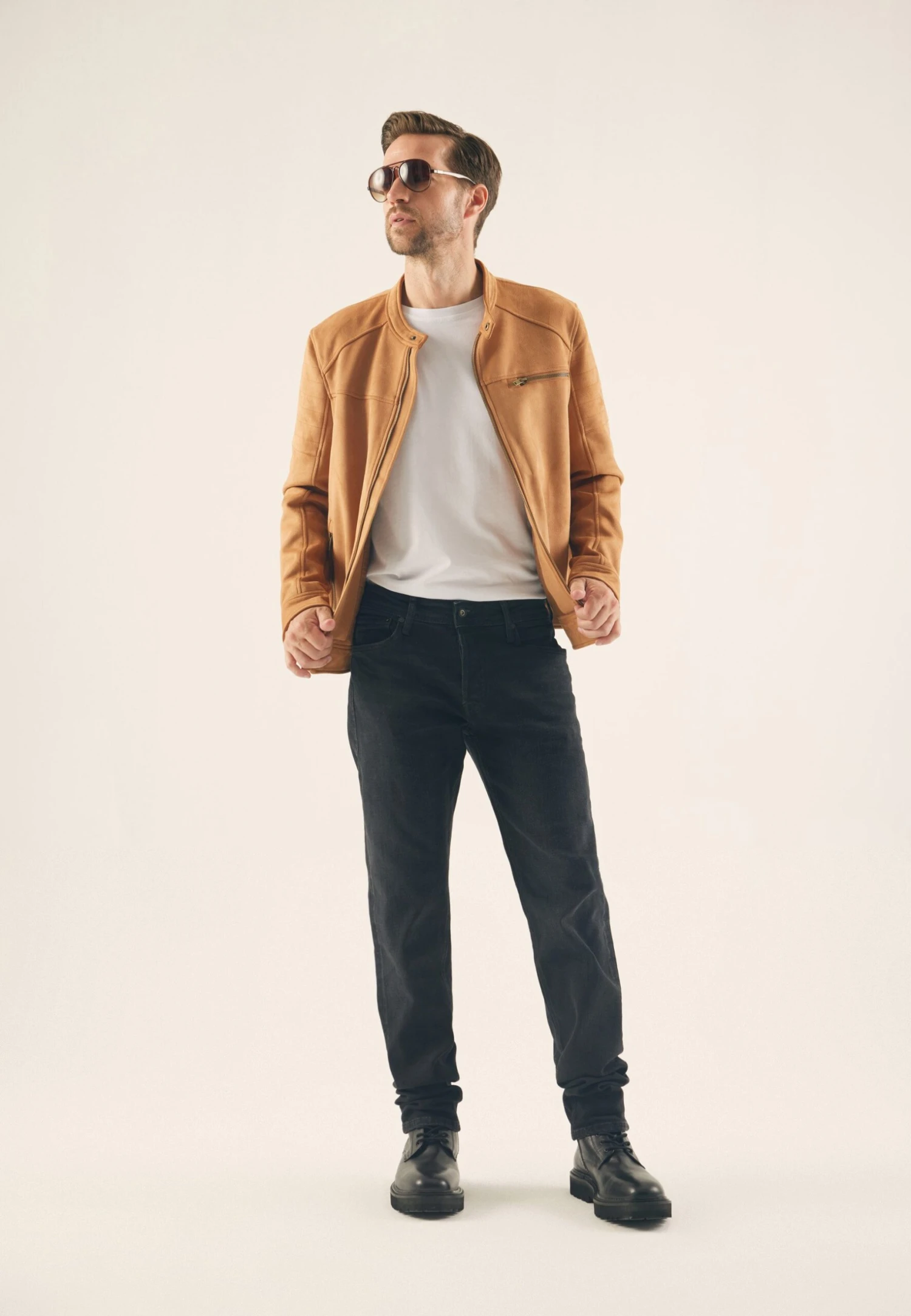 Pier One Imitatieleren Jas - Cognac - Afbeelding 2