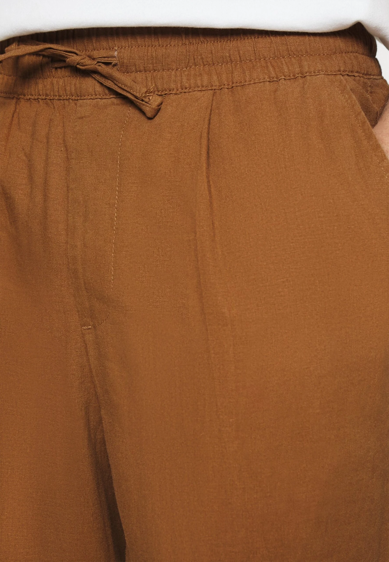 Pier One Drawcord Trousers Linen Blend - Broek - Brown - Afbeelding 5