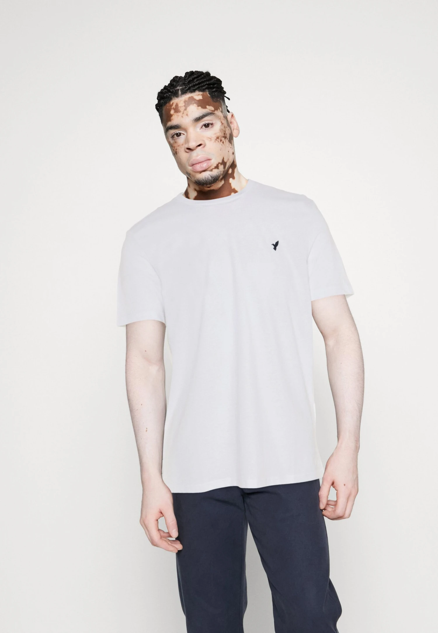 Pier One 3 Pack - T-Shirt Basic - White/Dark Blue/Blue - Afbeelding 5