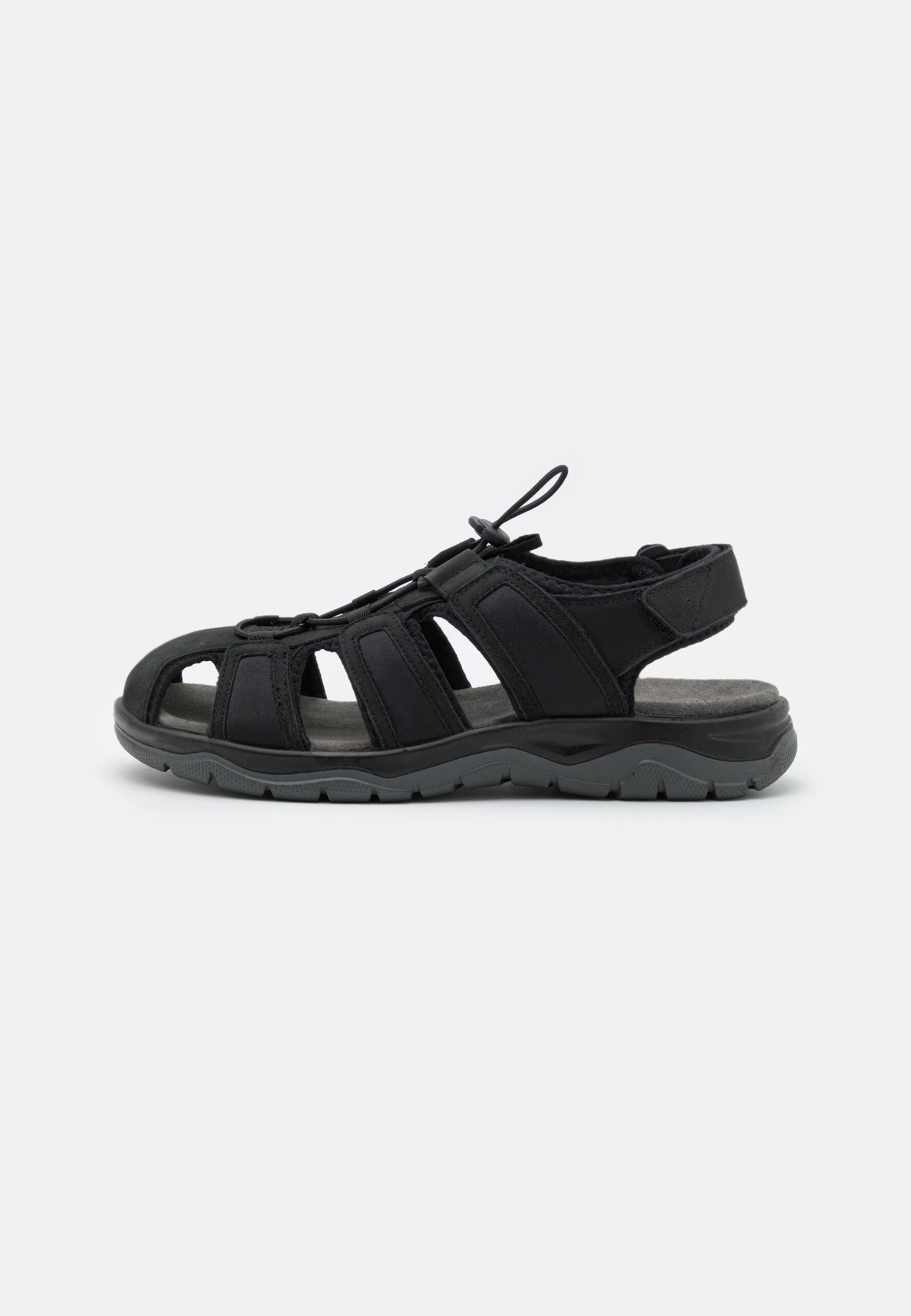Pier One Leather - Outdoorsandalen - Black