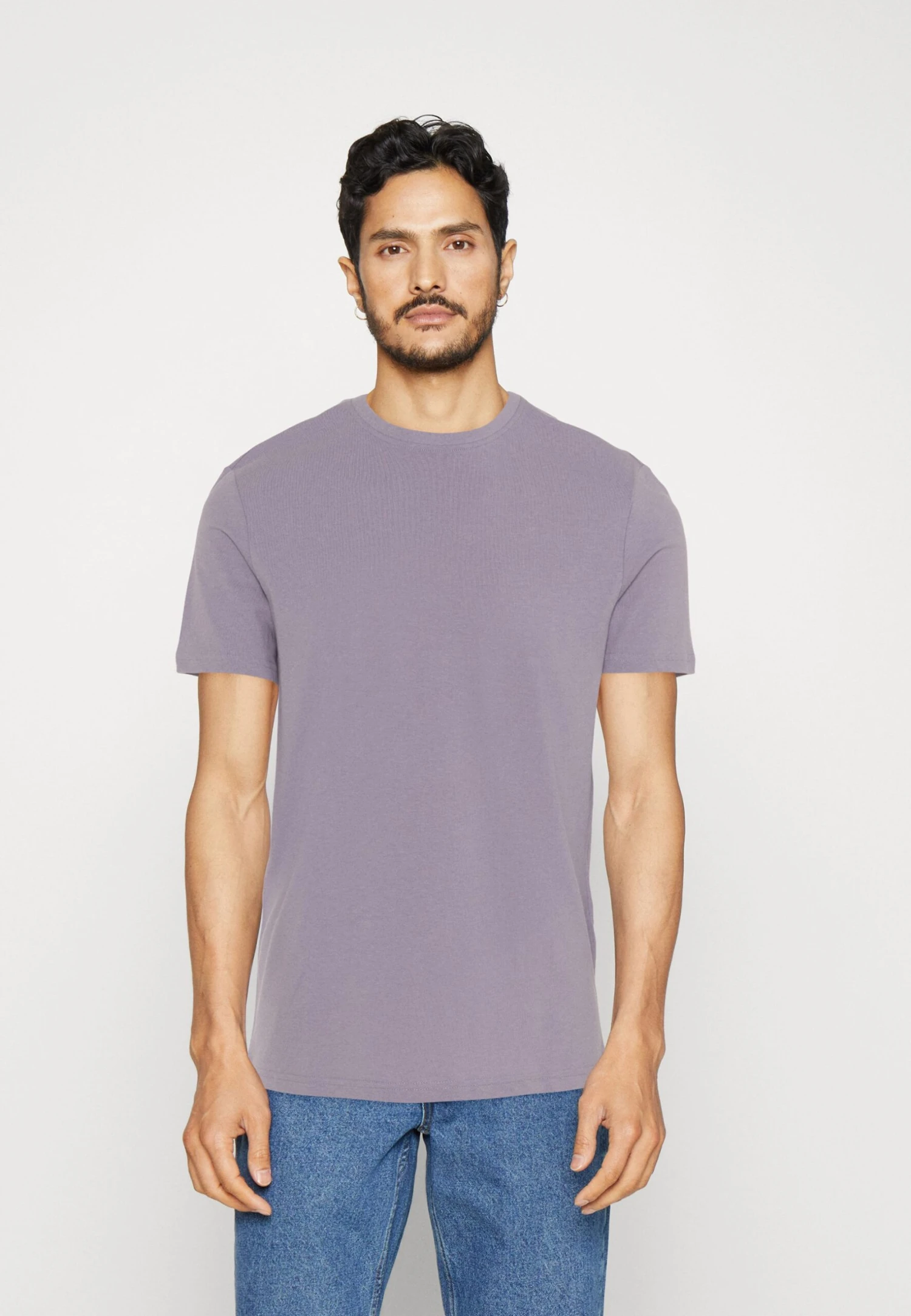 Pier One 5 Pack - T-Shirt Basic - White/Off-White/Lilac - Afbeelding 5
