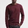 Pier One Basic Crewneck - Trui - Bordeaux