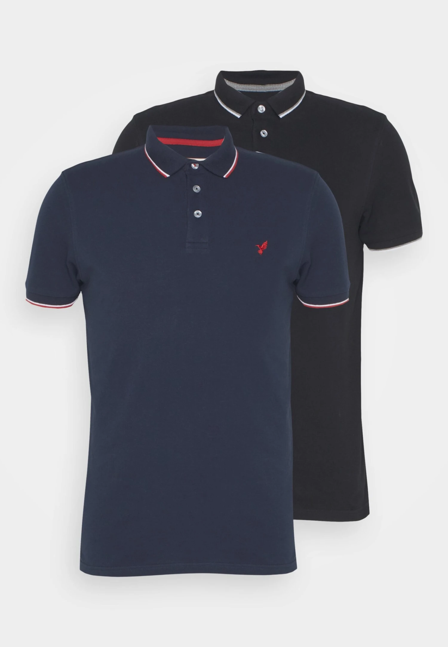 Pier One 2 Pack - Poloshirt - Black/Dark Blue - Afbeelding 5