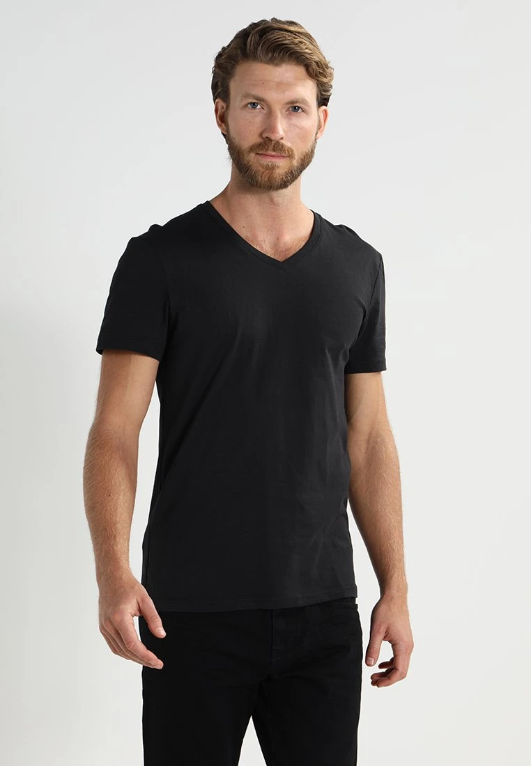 Pier One 2 Pack - T-Shirt Basic - Black - Afbeelding 3